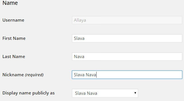 Name
